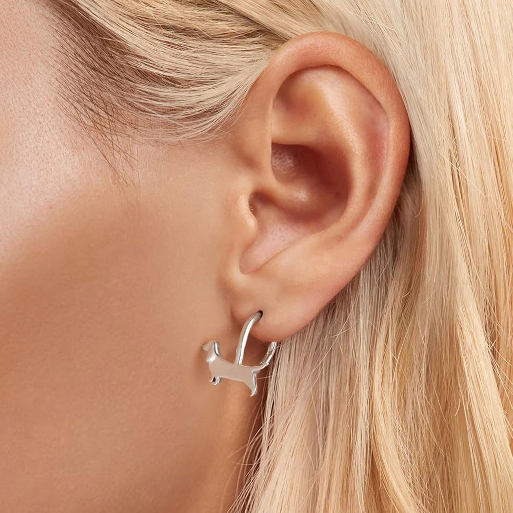 Amazon | ダックスフント イヤー バックル 925 スターリング